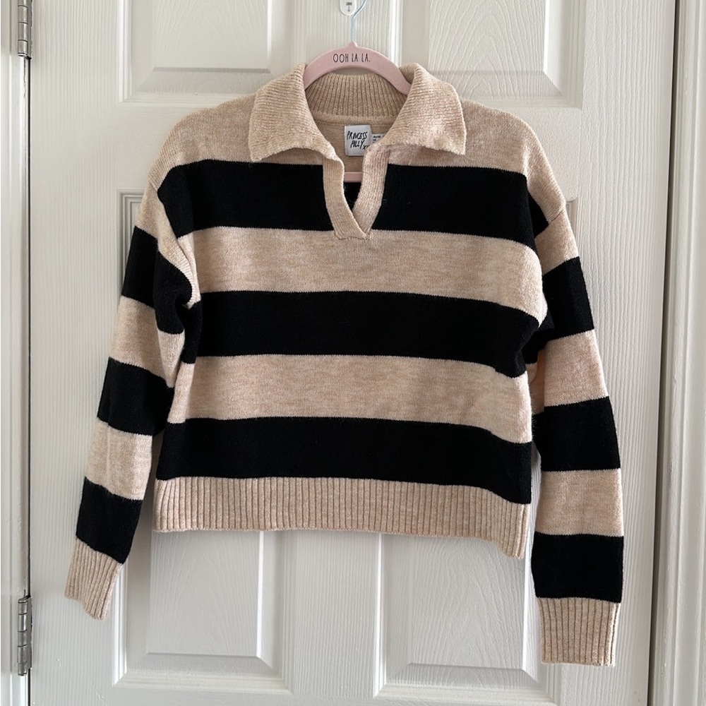 Cropped Striped Sweater